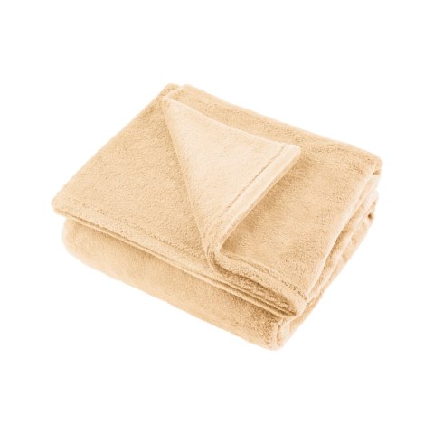 Teesa TSA8902-3 - koc polarowy coral fleece 200 × 220 cm, kremowy