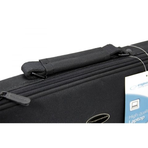 Torba na laptopa Esperanza Classic+ 17 cali, regulowana komora, czarna