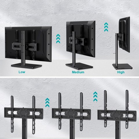 Cabletech UCH0022-S — podstawa do TV 32-55 cali, regulacja ±25°, 40 kg