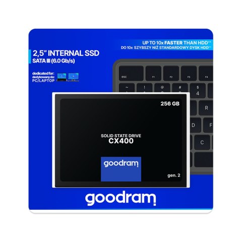 Dysk SSD Goodram CX400 256 GB 2,5 cala z interfejsem SATA III