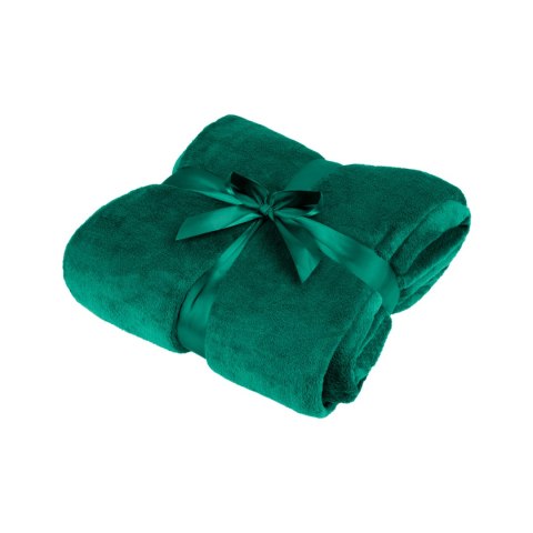 Koc polarowy Teesa TSA8902-2, zielony, 200 × 220 cm, coral fleece