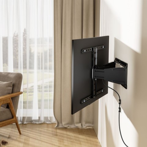 Krüger&Matz KM1308 Ultra Slim — ruchomy uchwyt ścienny TV 43-90 cali, 50 kg