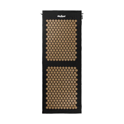 Mata do akupresury Rebel Active ECO 130 × 50 cm z poduszką, złote kolce — RBA-6013-GL
