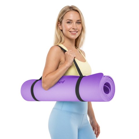 Mata do ćwiczeń i jogi Rebel Active TPE 183 × 61 cm, 6 mm, fioletowa