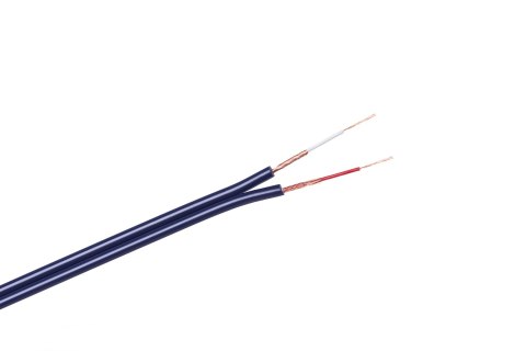 Przewód montażowy 2×RCA KAB0204, niebieski, 3 mm, zwój 100 m