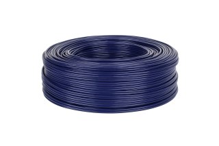 Przewód montażowy 2×RCA KAB0208, niebieski, 4 mm, zwój 100 m
