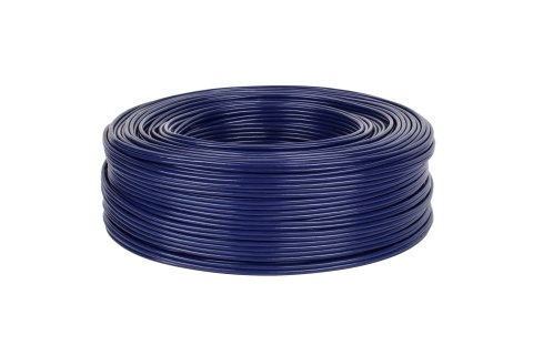 Przewód montażowy 2×RCA KAB0208, niebieski, 4 mm, zwój 100 m