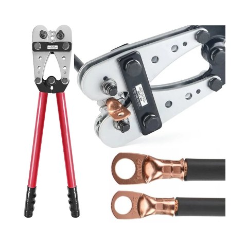 Ręczna zaciskarka kablowa Eurokomp 10-120 mm², zacisk sześciokątny
