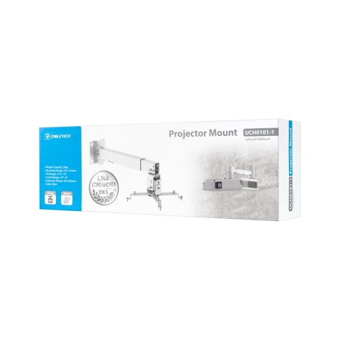 Uchwyt do projektora Cabletech UCH0101-1, ścienny i sufitowy, do 20 kg
