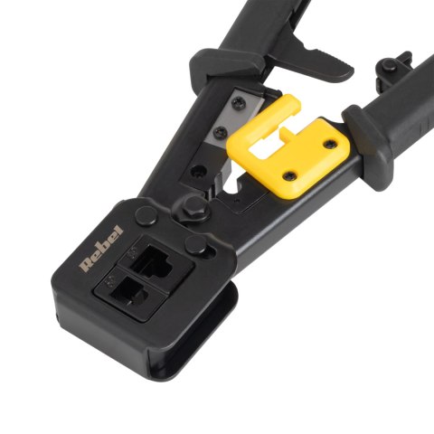 Zaciskarka Rebel RB-1007 do RJ45, RJ11 i RJ12, obcinanie i ściąganie izolacji