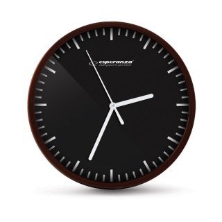Zegar ścienny Esperanza Budapest EHC010K, 20 cm, czarna tarcza