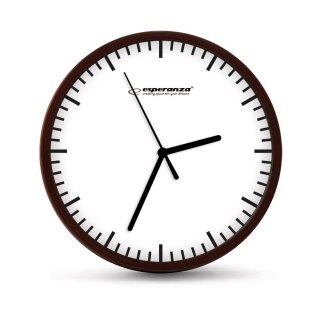 Zegar ścienny Esperanza Budapest EHC010W, 20 cm, biała tarcza