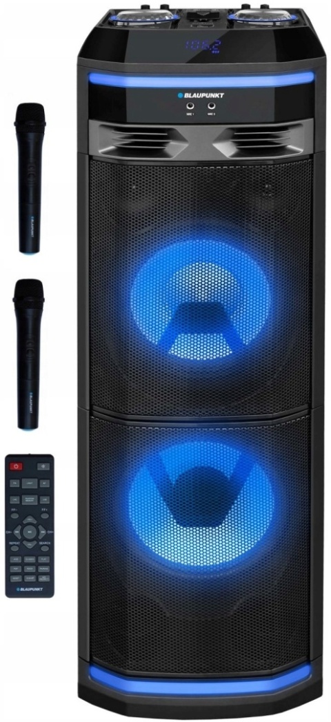 Aktywny Głośnik Bluetooth Blaupunkt PS11DB 1200W z Karaoke i LED