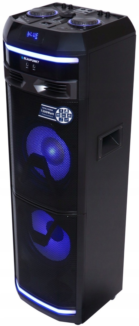 Aktywny Głośnik Bluetooth Blaupunkt PS11DB 1200W z Karaoke i LED