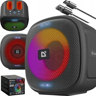 Bezprzewodowy Głośnik Bluetooth Defender Q5 10W, Radio FM, IPX5, TWS