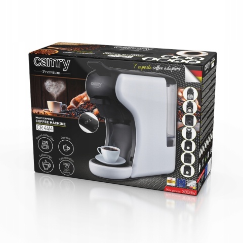 Ekspres Kapsułkowy Camry CR 4414 19 Bar do Nespresso i Dolce Gusto