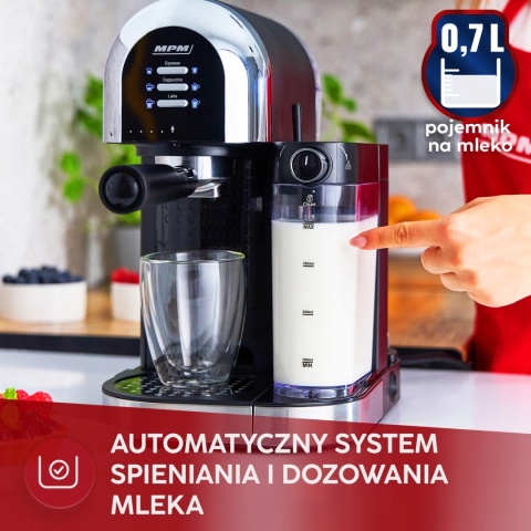 Ekspres ciśnieniowy MPM MKW-14M - profesjonalne parzenie kawy w domu