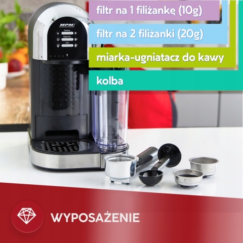 Ekspres ciśnieniowy MPM MKW-14M - profesjonalne parzenie kawy w domu