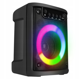 Głośnik Bluetooth 500W PartyTech z Radiem FM i Wodoodporną Obudową