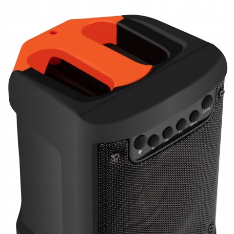Głośnik Bluetooth 500W PartyTech z Radiem FM i Wodoodporną Obudową