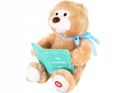 Interaktywny Miś Gawędziarz - Opowiada 3 Bajki, Ruchomy, 28Cm, Dla Dzieci 3+