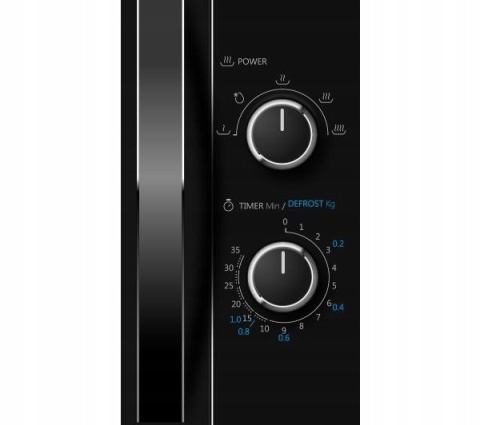 Kuchenka Mikrofalowa Toshiba 700W Czarna 20L Timer Automatyczny 5 Poziomów