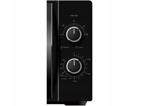 Kuchenka Mikrofalowa Toshiba 700W Czarna 20L Timer Automatyczny 5 Poziomów