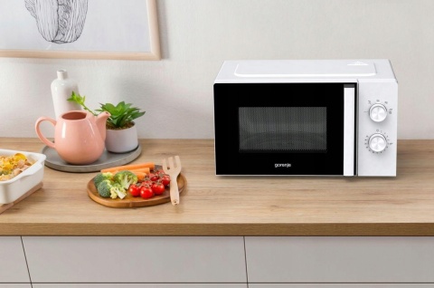 Kuchenka Mikrofalowa Gorenje 17L 700W Aquaclean 5 Poziomów, Talerz 25.5Cm