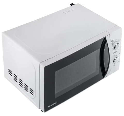 Mikrofalówka Biała Toshiba 20L 700W Mechaniczna, 5 Poziomów Mocy, Timer Led
