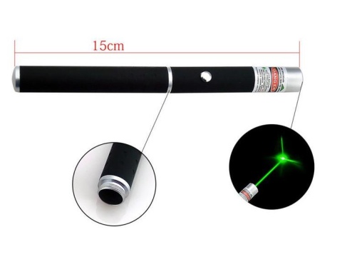 Bardzo Mocny Zielony Laser Wskaźnik Laserowy Zasięg Aż Do 5Km + Baterie