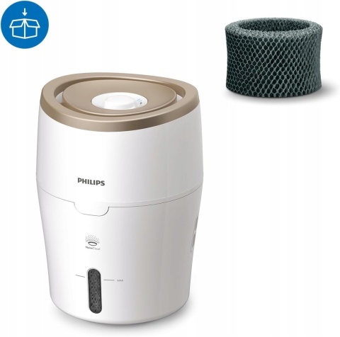 Nawilżacz powietrza parowy Philips HU4811/10, technologia NanoCloud, 2L