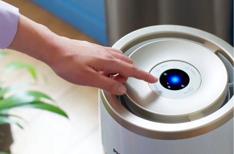 Nawilżacz powietrza parowy Philips HU4811/10, technologia NanoCloud, 2L