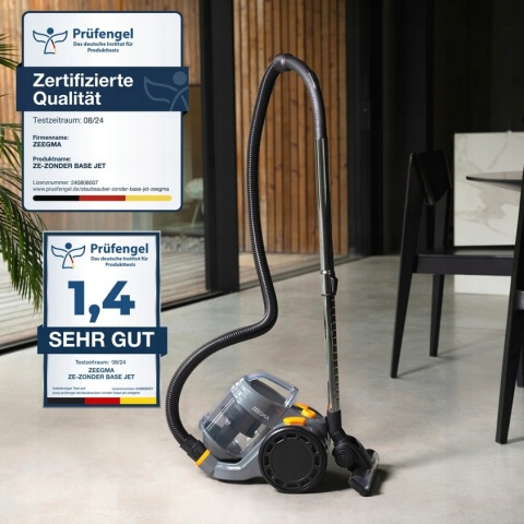 ODKURZACZ BEZWORKOWY CYKLONOWY 4000W HEPA 2.0L CERT. PRÜFENGEL Z NAKŁADKAMI