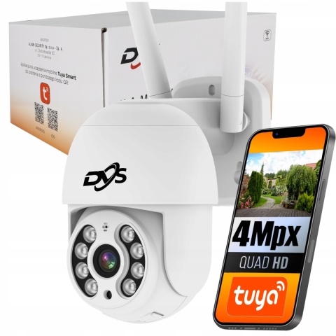Obrotowa kamera WiFi 4MP TUYA Smart z auto-trackingiem IP66
