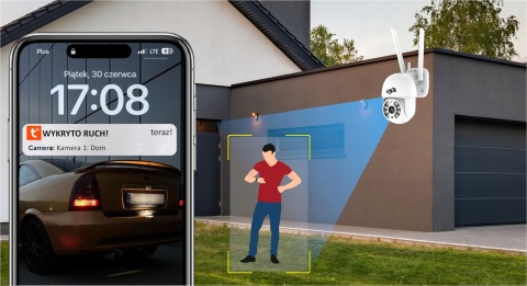Obrotowa kamera WiFi 4MP TUYA Smart z auto-trackingiem IP66