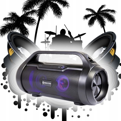 Przenośny Głośnik Bluetooth Manta SPK215, 30W, IPX5, TWS, USB, FM
