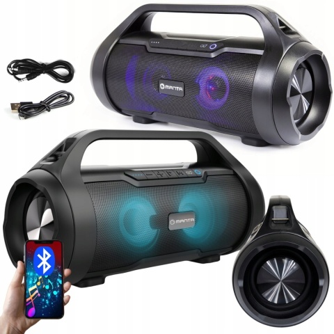 Przenośny Głośnik Bluetooth Manta SPK215, 30W, IPX5, TWS, USB, FM