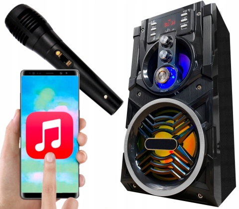 Przenośny Głośnik Bluetooth PartyTech KEG Pro 800W z Mikrofonem Karaoke