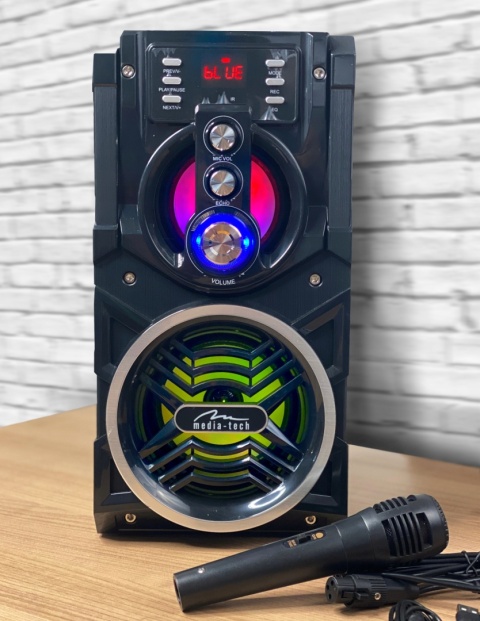 Przenośny Głośnik Bluetooth PartyTech KEG Pro 800W z Mikrofonem Karaoke