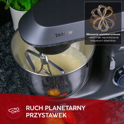Robot Planetarny MPM MRK-20 2600W z 2 miskami i 6-stopniową regulacją