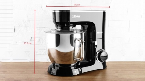 Robot planetarny MPM MRK-19 2200W, 6 prędkości, 6,5L, 3 mieszadła