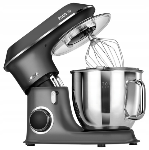 Robot planetarny MPM MRK-20, 2600W, 2 misy 7L, 6 prędkości, Turbo