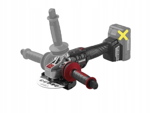 Akumulatorowa szlifierka kątowa 20V 125mm z antywibracyjnym uchwytem