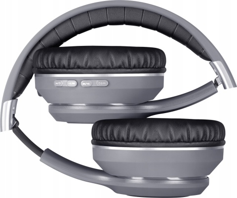 Bezprzewodowe Słuchawki Defender z Mikr. i Odtw. MP3, Szare, Bluetooth 5.0