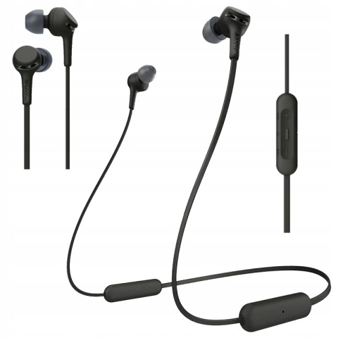 Bezprzewodowe Słuchawki Sony WI-XB400 Extra Bass, Bluetooth 15h, Czarny