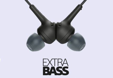 Bezprzewodowe Słuchawki Sony WI-XB400 Extra Bass, Bluetooth 15h, Czarny