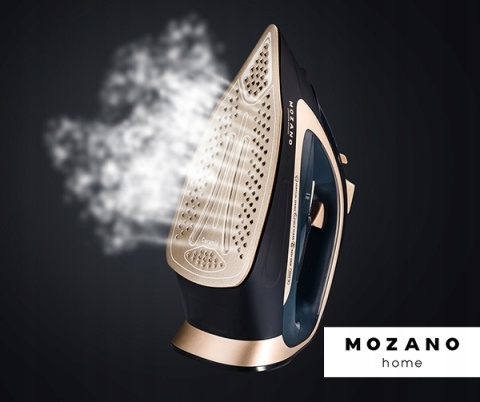Bezprzewodowe żelazko parowe Mozano 2600W, ceramiczna powłoka, Anti‑Calc