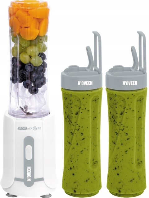 Blender Sport Mix & Fit N'Oveen Sb230 300W 2 Butelki 600Ml Ostrza Inox