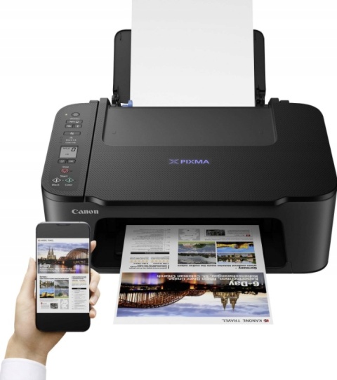 Drukarka Skaner Ksero 3W1 Canon TS3750i Wifi Airprint Do Domu Biura I Druku A4