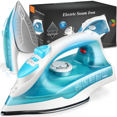 Żelazko Parowe Generator Pary Do Ubrań Teflon Steam Iron 1200W
